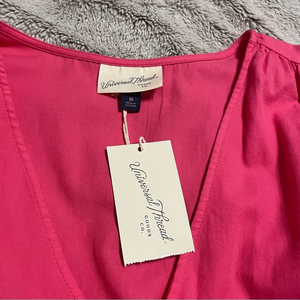 Pink Ruffle Sleeve Dress - Picture 4 of 8